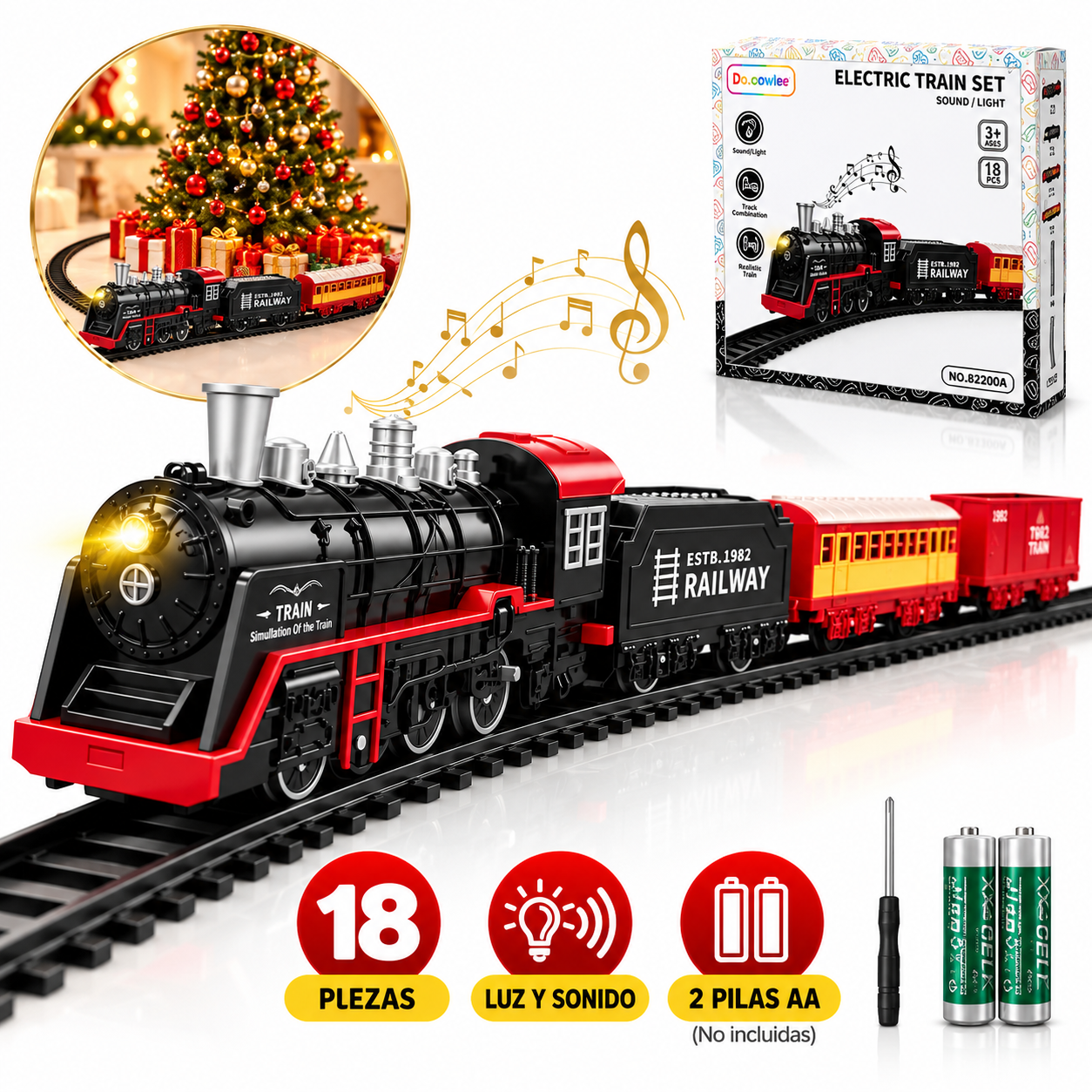 Silicon Toy Train – Classic Steam Engine Train Set for Kids